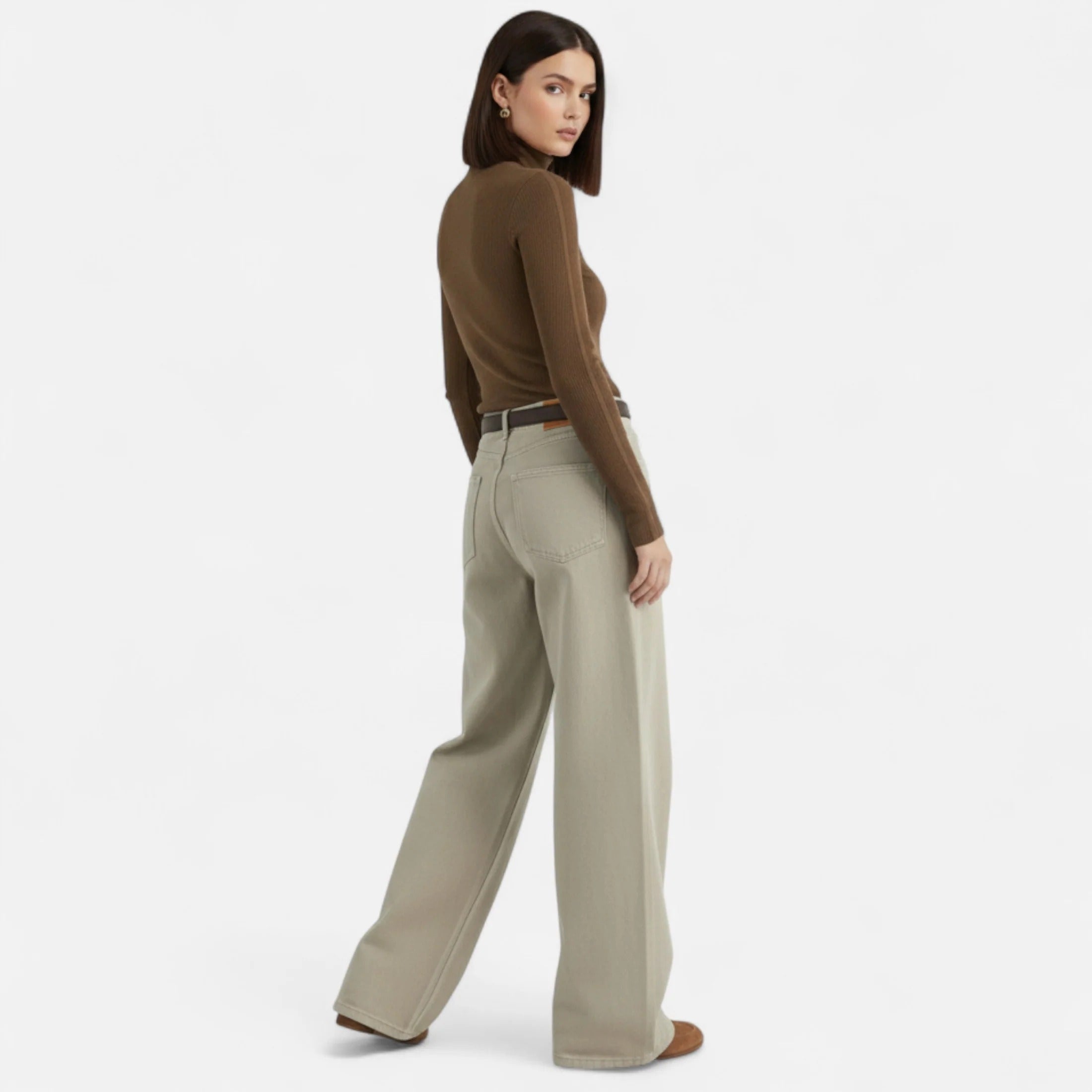 Westlyn™ | Pantalon en coton taille haute pour femme