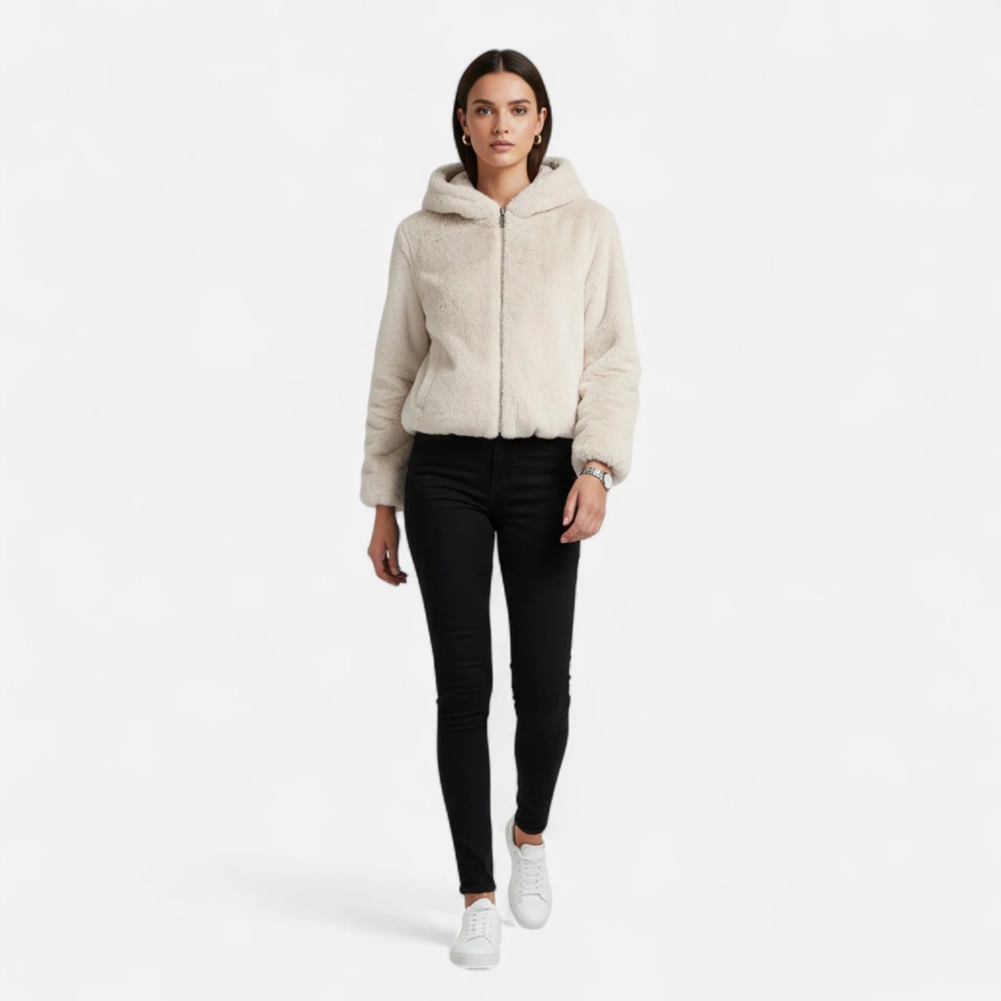 Westlyn™ | Manteau à capuche en fausse fourrure pour femme